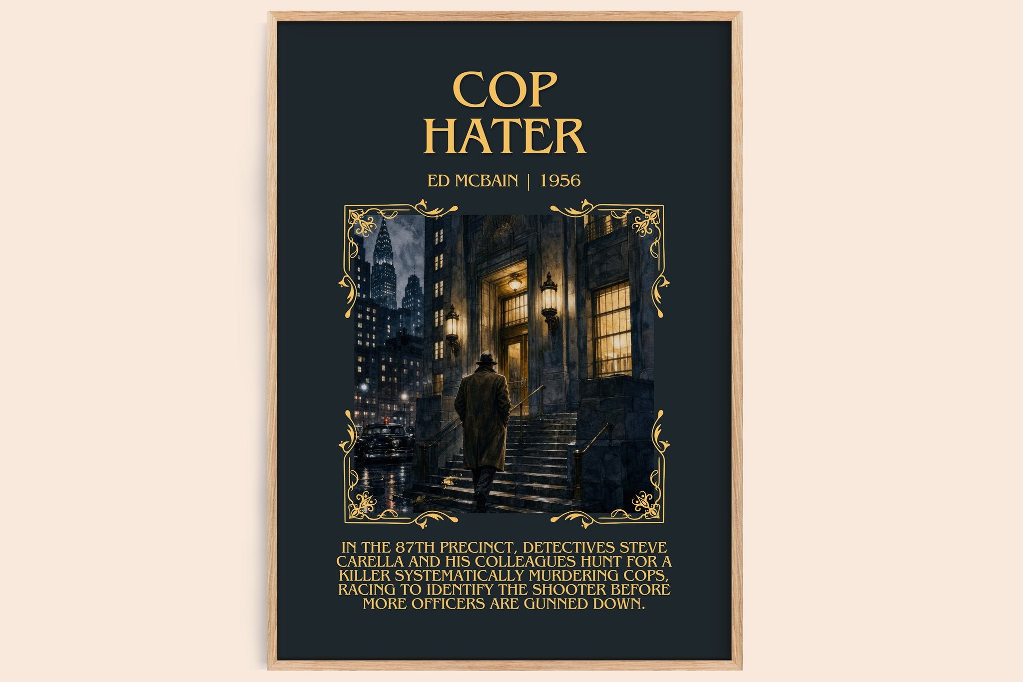 Cop Hater Minimalist Book Poster by Ed McBain