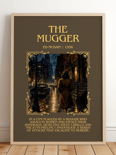 The Mugger Minimalist Book Poster by Ed McBain – image 2