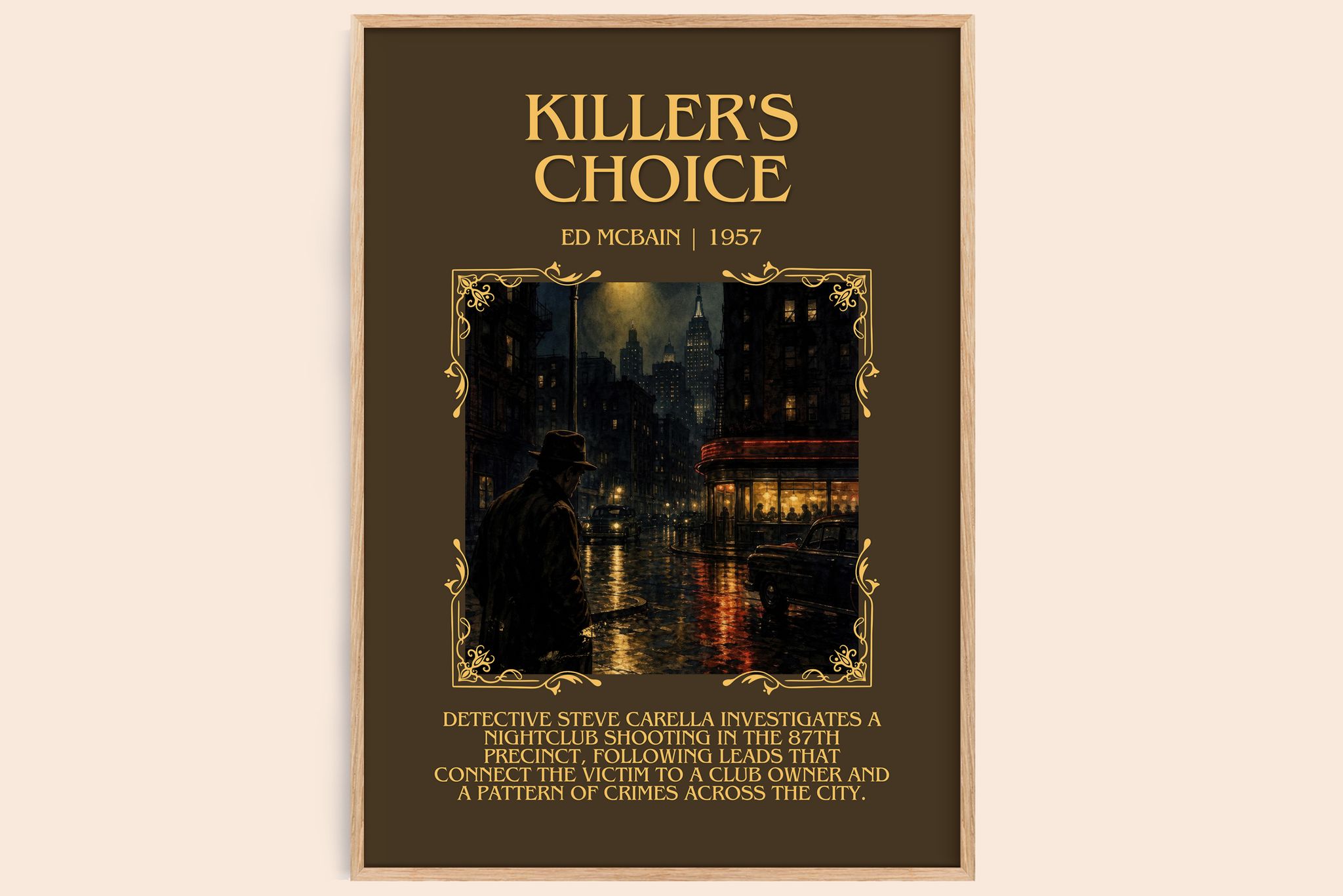 Killer's Choice Minimalist Book Poster by Ed McBain