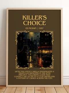 Killer's Choice Minimalist Book Poster by Ed McBain – image 2