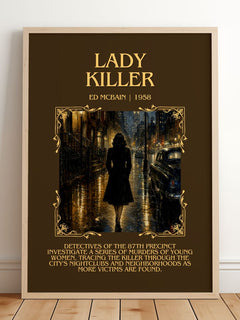 Lady Killer Minimalist Book Poster by Ed McBain – image 2