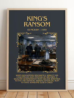 King's Ransom Minimalist Book Poster by Ed McBain – image 2
