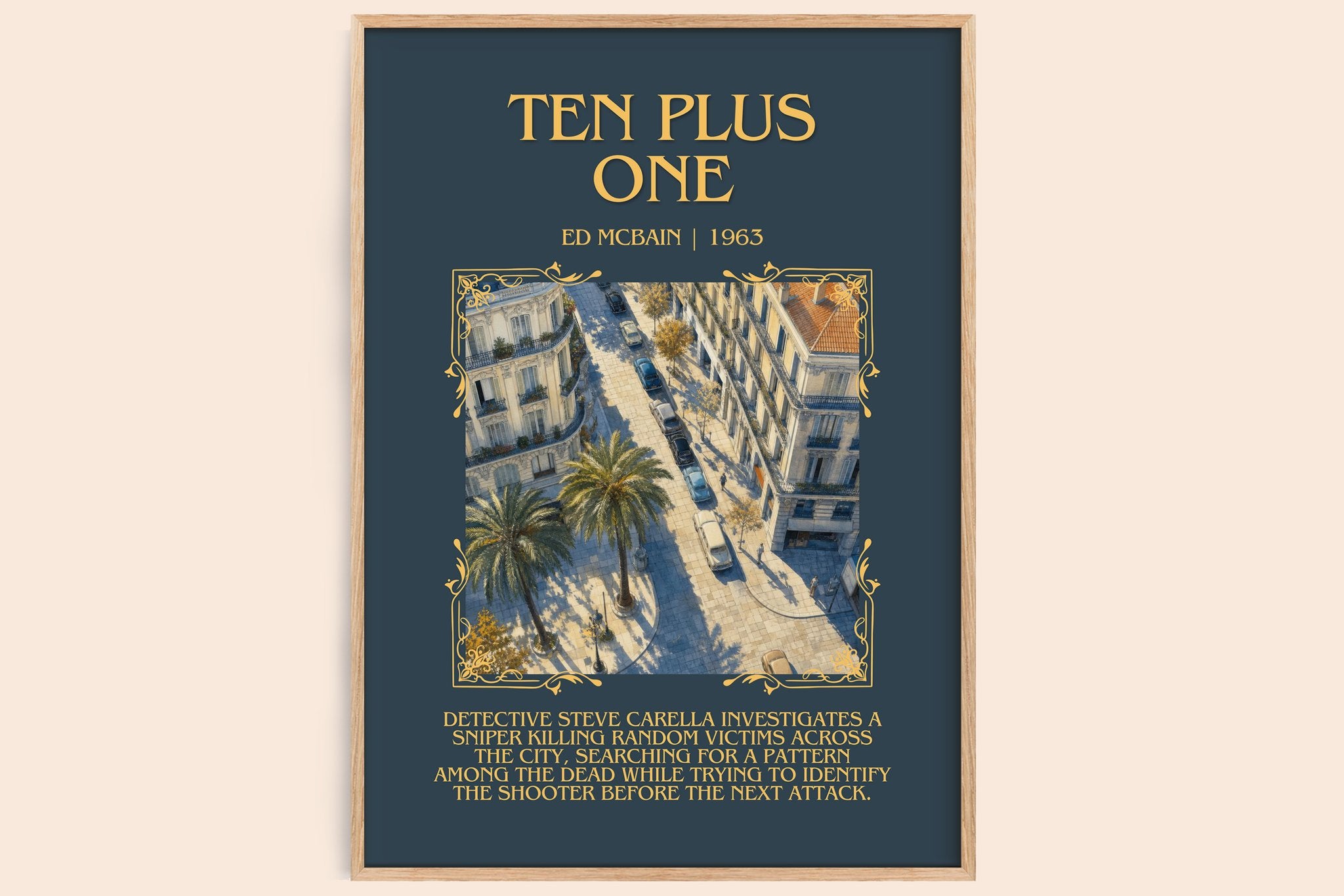 Ten Plus One Minimalist Book Poster by Ed McBain