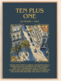 Ten Plus One Minimalist Book Poster by Ed McBain – image 1