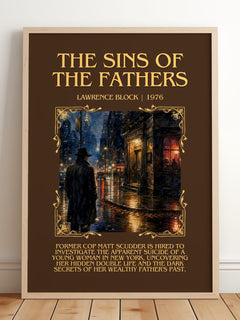 The Sins of the Fathers Minimalist Book Poster by Lawrence Block – image 2