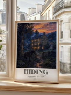 Hiding Book Cover Poster by Barbara Cartland – image 2