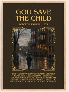 God Save the Child Minimalist Book Poster by Robert B. Parker – image 1