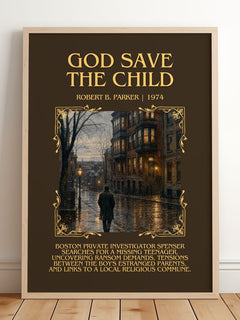 God Save the Child Minimalist Book Poster by Robert B. Parker – image 2