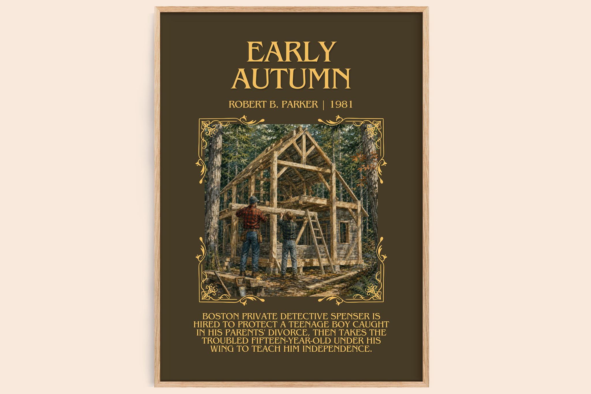 Early Autumn Minimalist Book Poster by Robert B. Parker