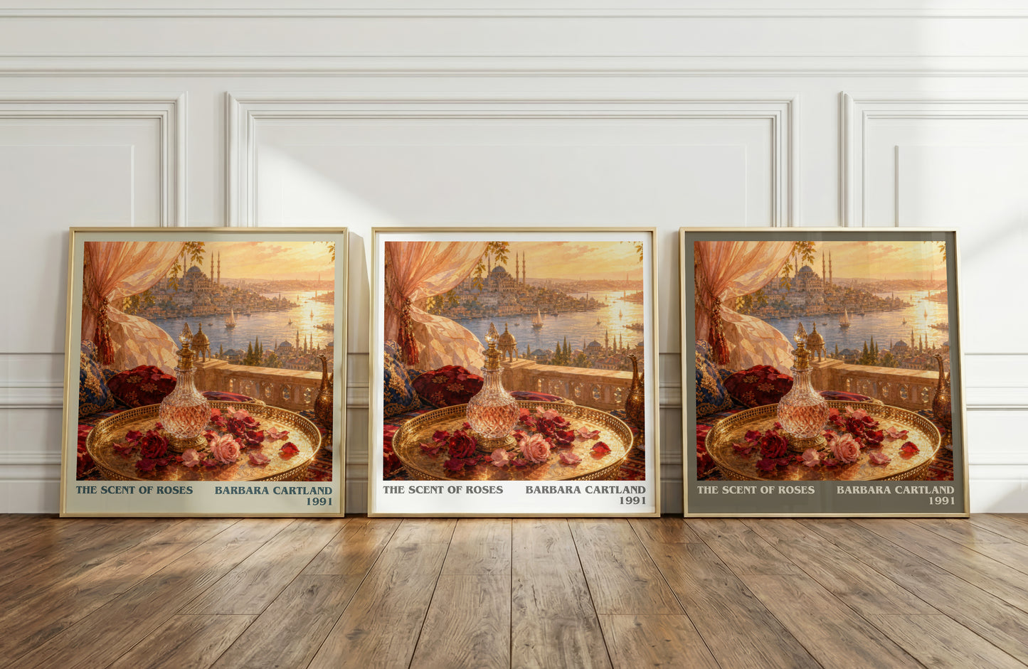 The Scent Of Roses literary art print colour and style options – Barbara Cartland book art