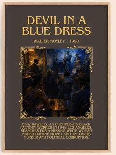 Devil in a Blue Dress Minimalist Book Poster by Walter Mosley – image 1