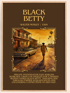 Black Betty Minimalist Book Poster by Walter Mosley – image 1