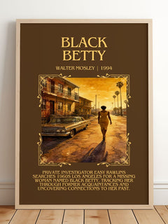 Black Betty Minimalist Book Poster by Walter Mosley – image 2