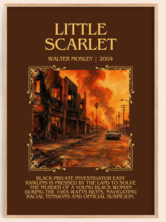 Little Scarlet Minimalist Book Poster by Walter Mosley – image 1