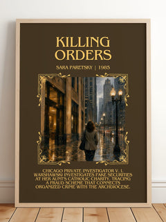 Killing Orders Minimalist Book Poster by Sara Paretsky – image 2