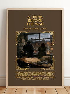 A Drink Before the War Minimalist Book Poster by Dennis Lehane – image 2