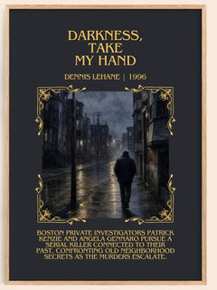 Darkness, Take My Hand Minimalist Book Poster by Dennis Lehane – image 1