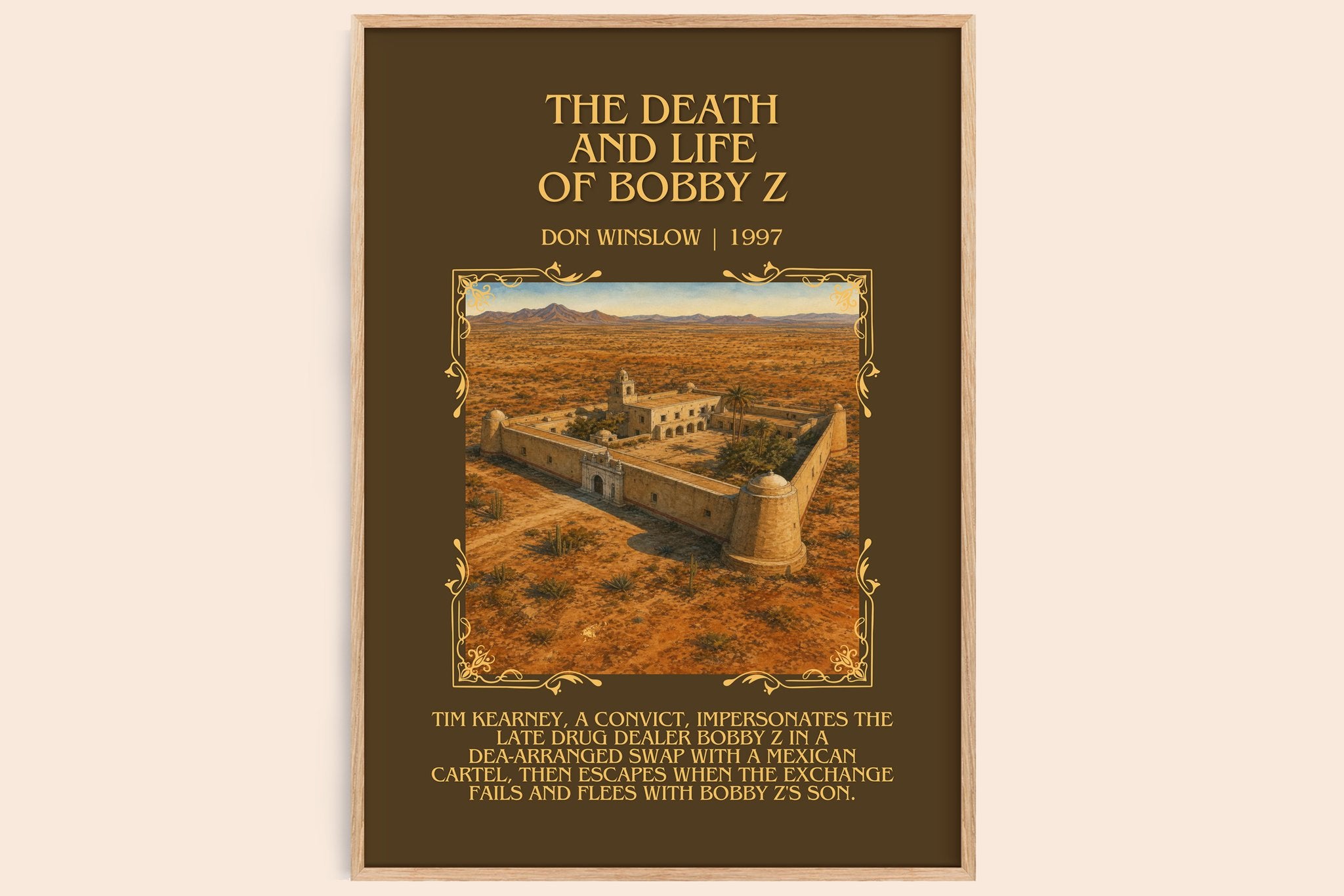 The Death and Life of Bobby Z Minimalist Book Poster by Don Winslow