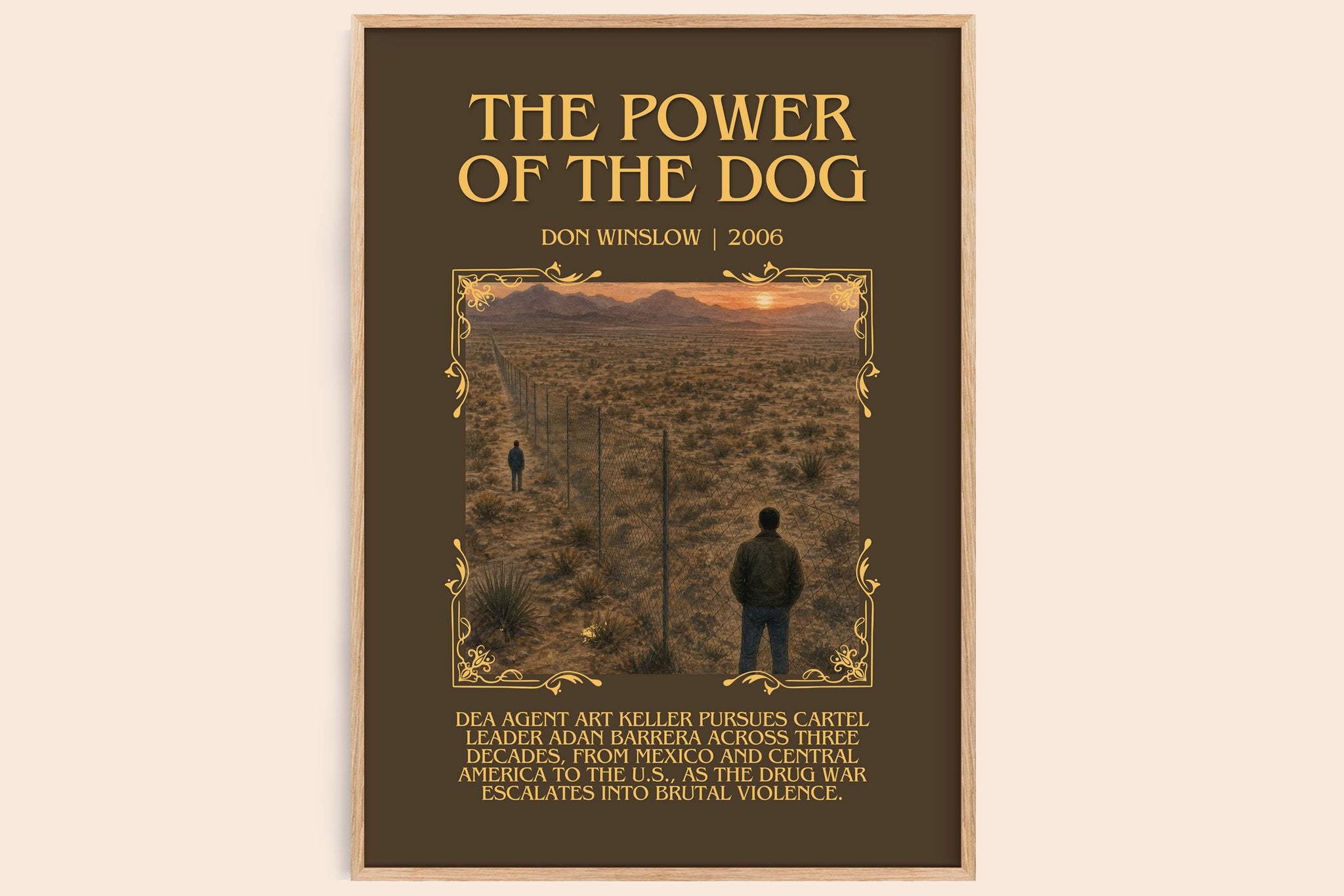 The Power of the Dog Minimalist Book Poster by Don Winslow