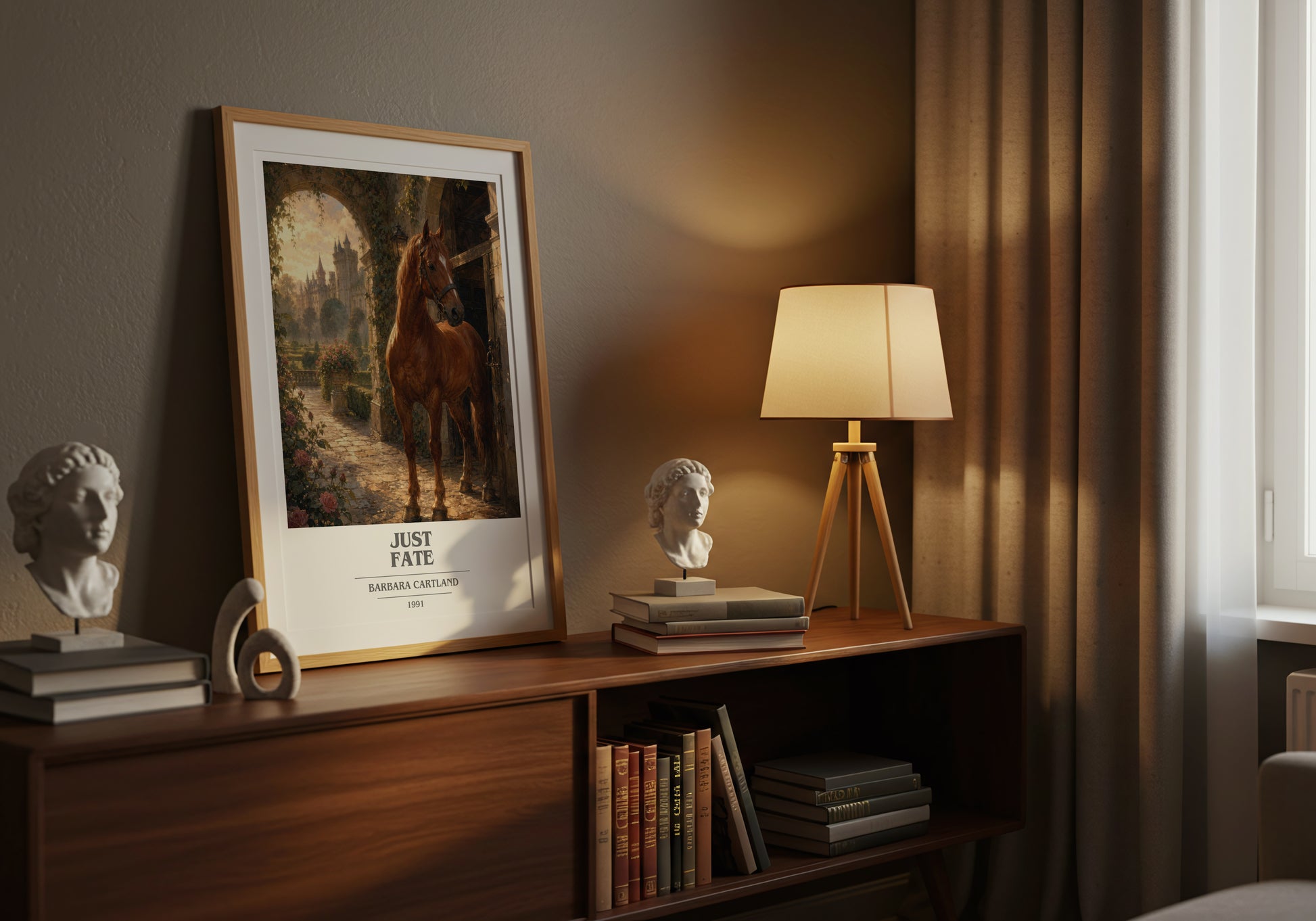Just Fate book cover book poster framed on wall – romance wall art