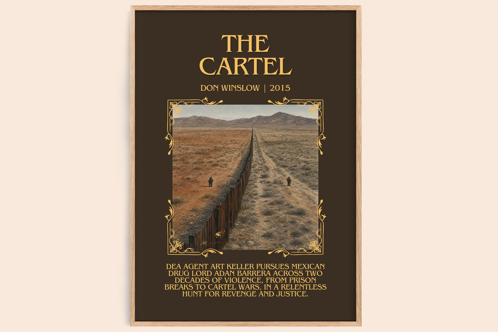 The Cartel Minimalist Book Poster by Don Winslow