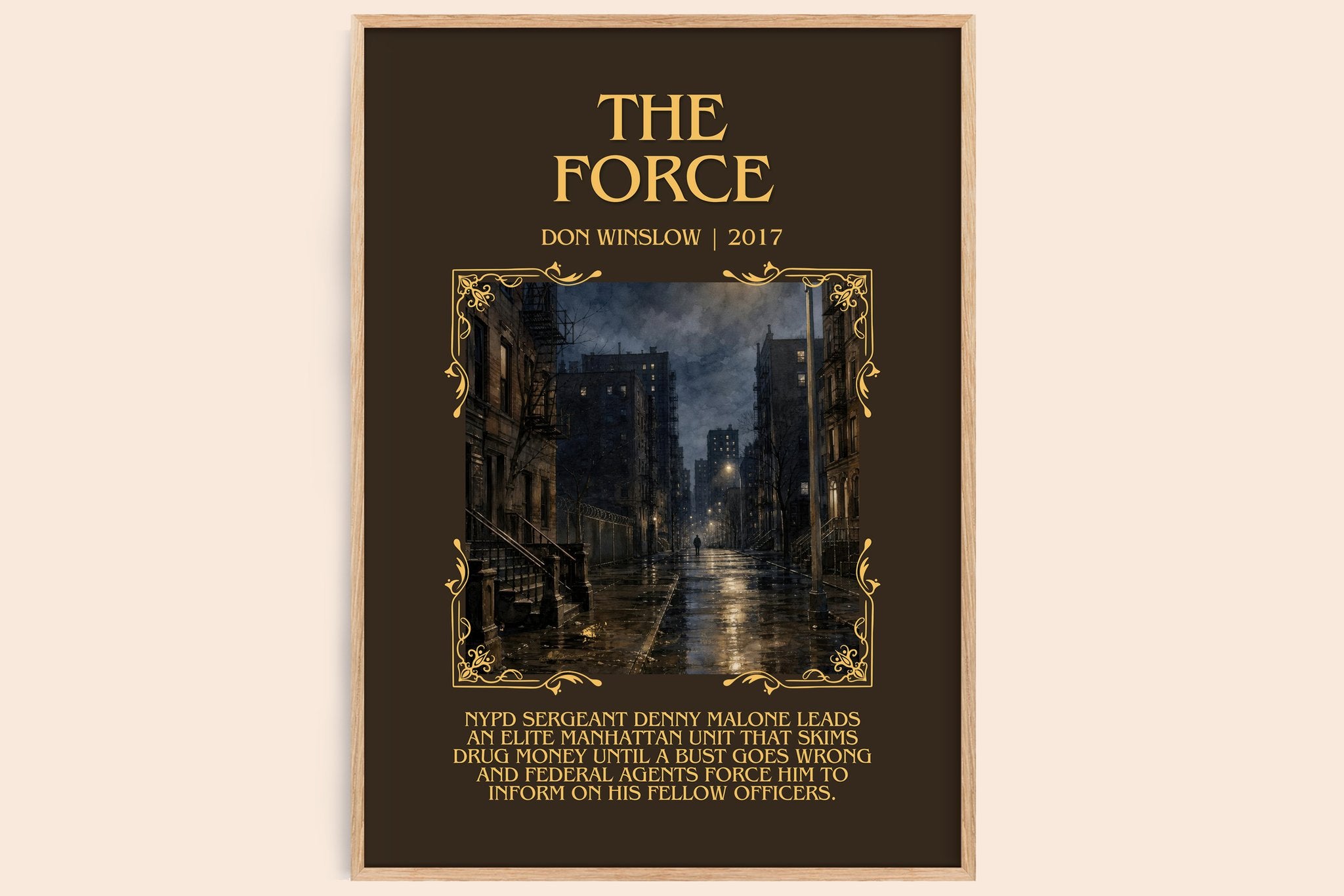 The Force Minimalist Book Poster by Don Winslow