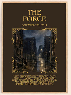 The Force Minimalist Book Poster by Don Winslow – image 1