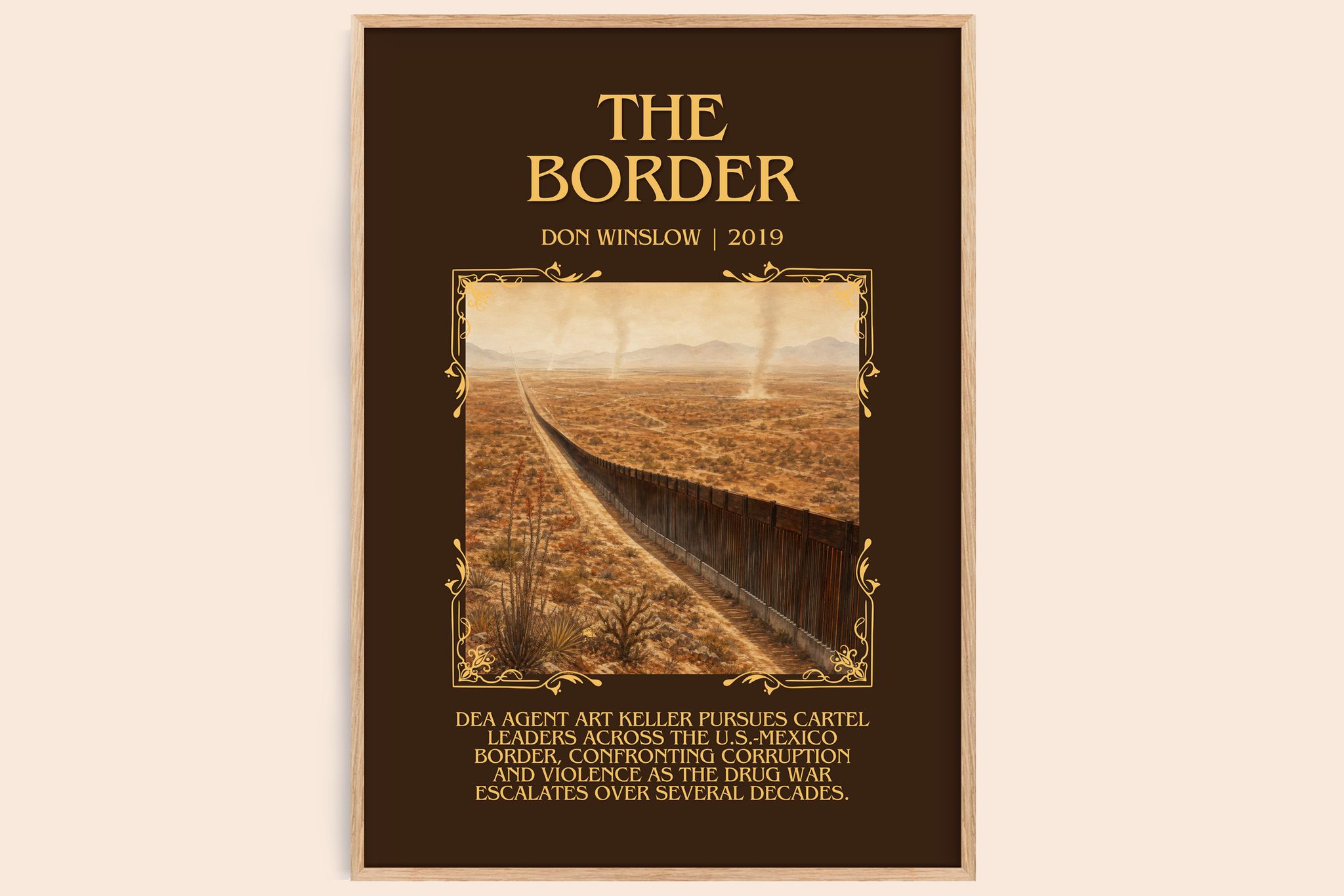 The Border Minimalist Book Poster by Don Winslow
