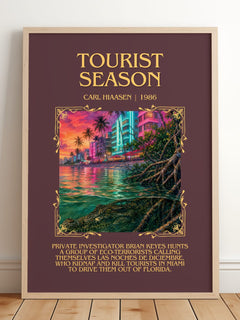 Tourist Season Minimalist Book Poster by Carl Hiaasen – image 2