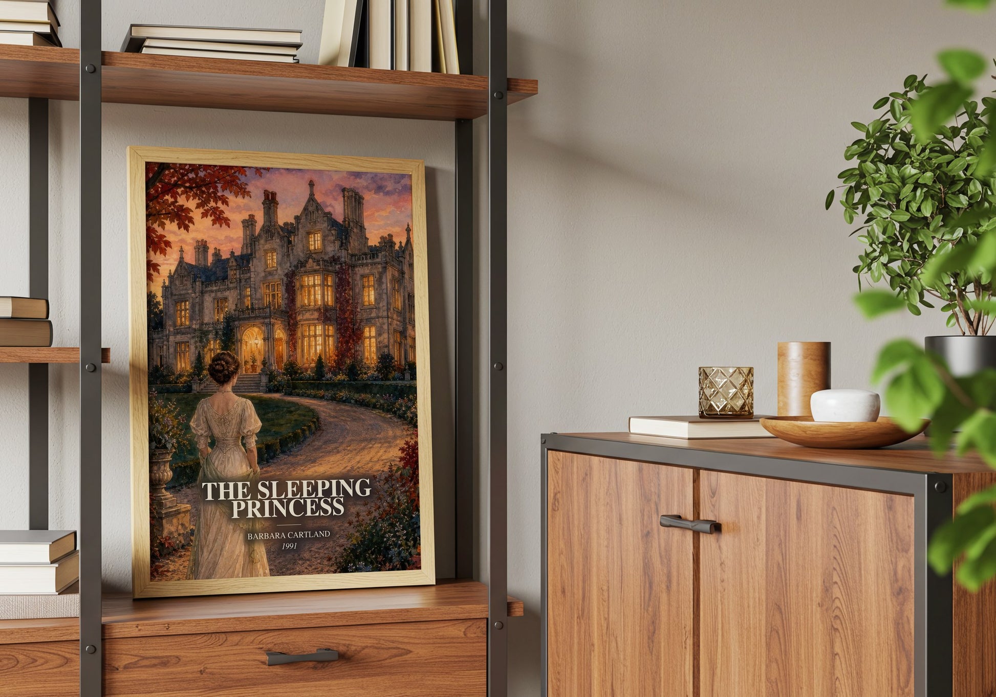The Sleeping Princess book watercolour illustration paper finish options – matte satin gloss