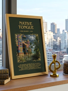 Native Tongue Minimalist Book Poster by Carl Hiaasen – image 3