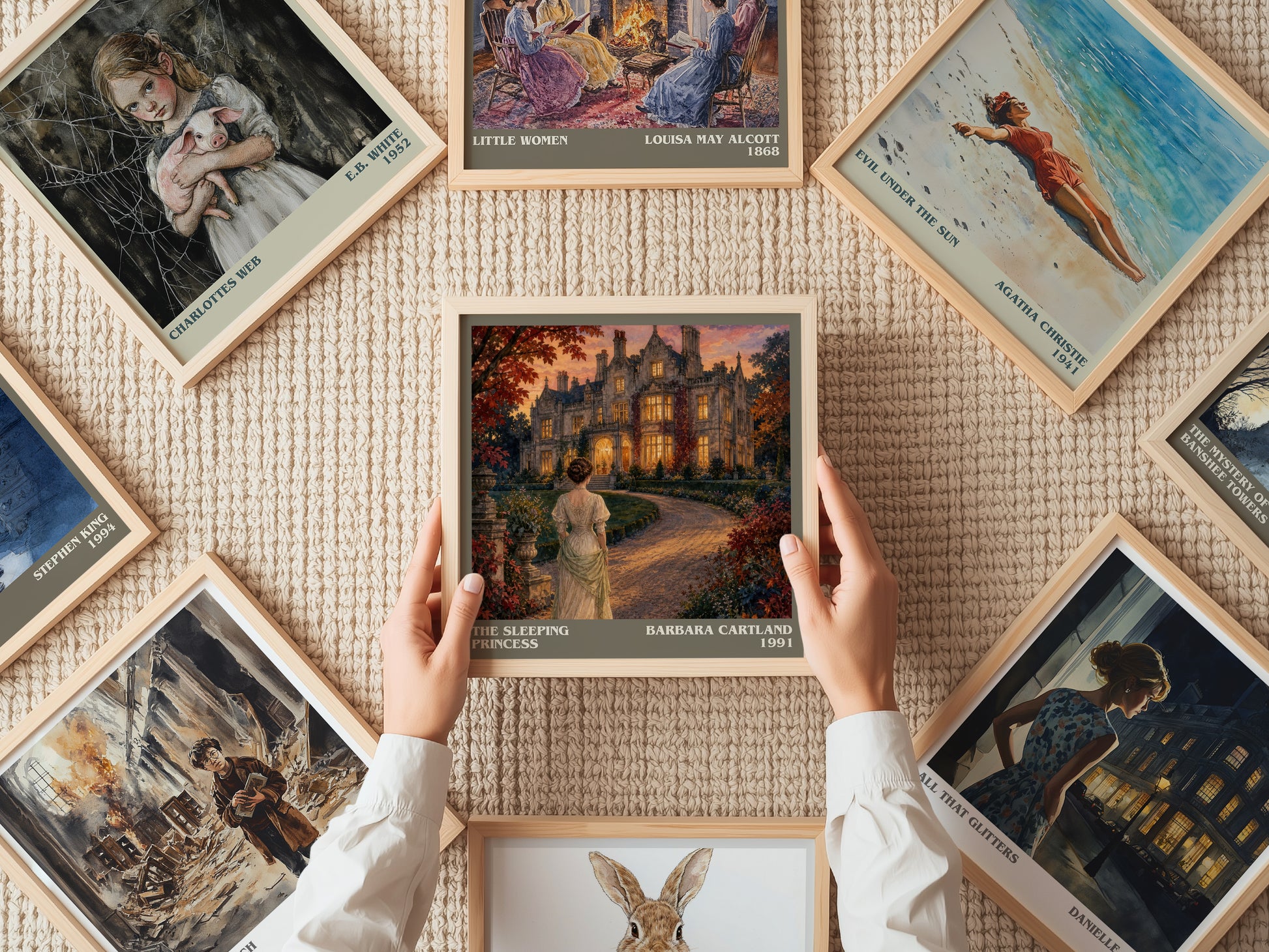 The Sleeping Princess literary book poster framed on wall – romance wall art