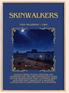 Skinwalkers Minimalist Book Poster by Tony Hillerman – image 1