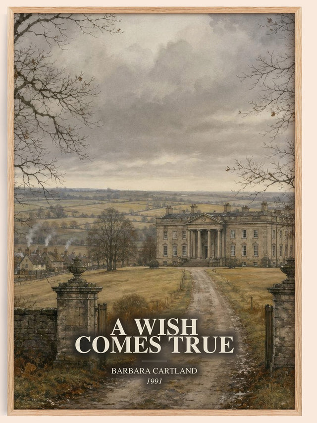 A Wish Comes True Book Watercolour Illustration by Barbara Cartland