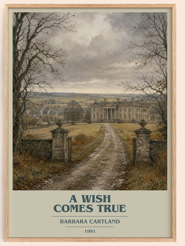 A Wish Comes True Book Cover Poster by Barbara Cartland