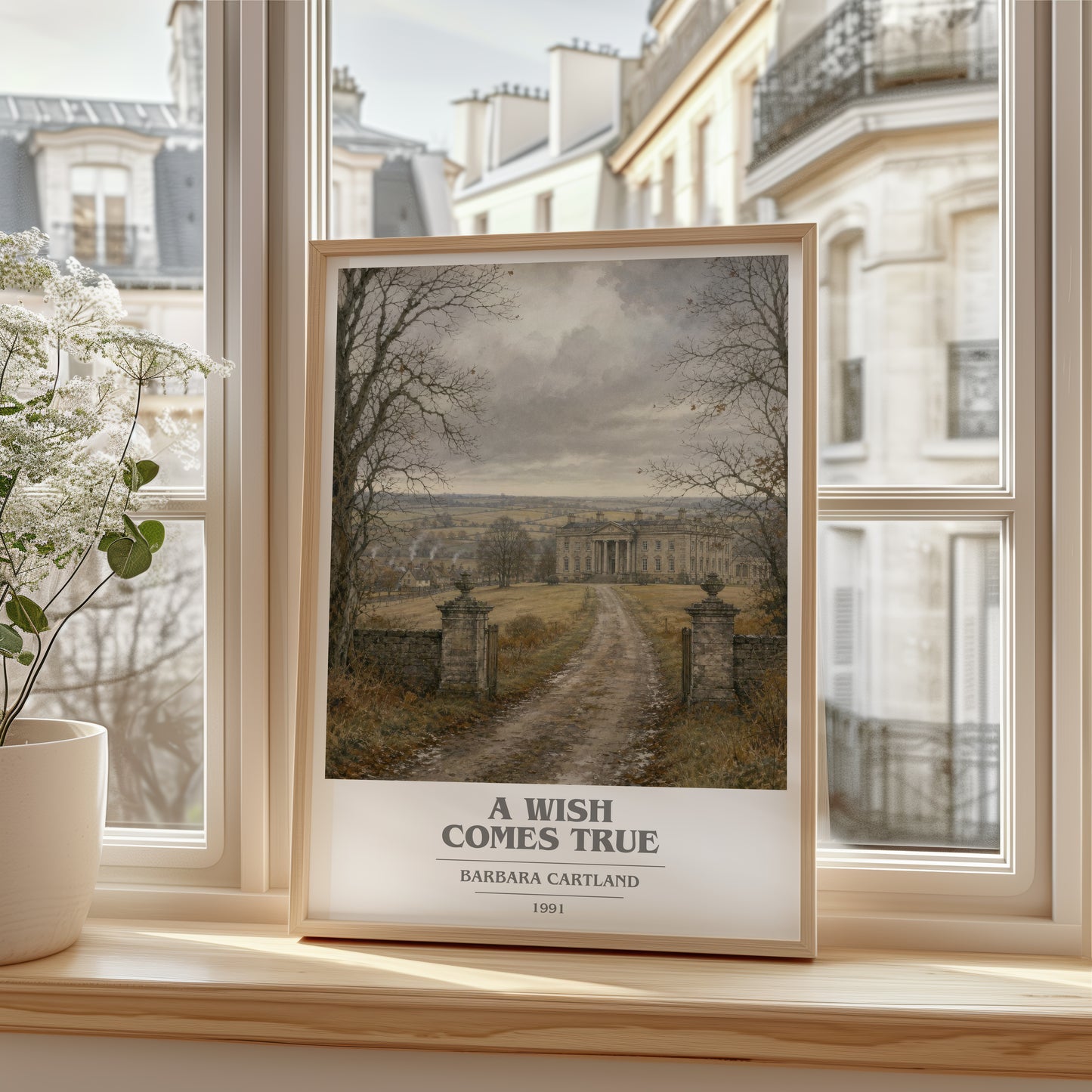 A Wish Comes True book cover poster colour and style options – Barbara Cartland book art