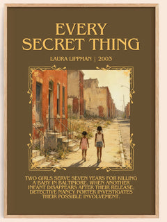 Every Secret Thing Minimalist Book Poster by Laura Lippman – image 1