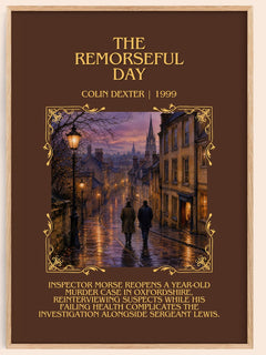 The Remorseful Day Minimalist Book Poster by Colin Dexter – image 1