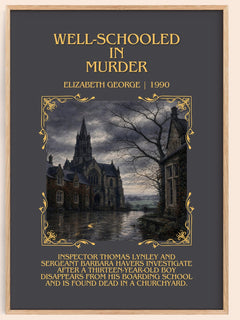 Well-Schooled in Murder Minimalist Book Poster by Elizabeth George – image 1
