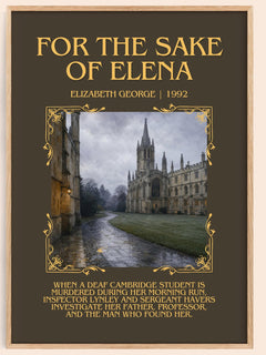 For the Sake of Elena Minimalist Book Poster by Elizabeth George – image 1