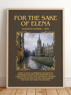 For the Sake of Elena Minimalist Book Poster by Elizabeth George – image 2