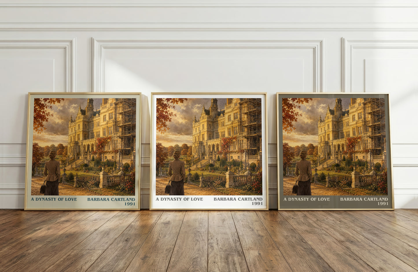 A Dynasty Of Love literary art print colour and style options – Barbara Cartland book art