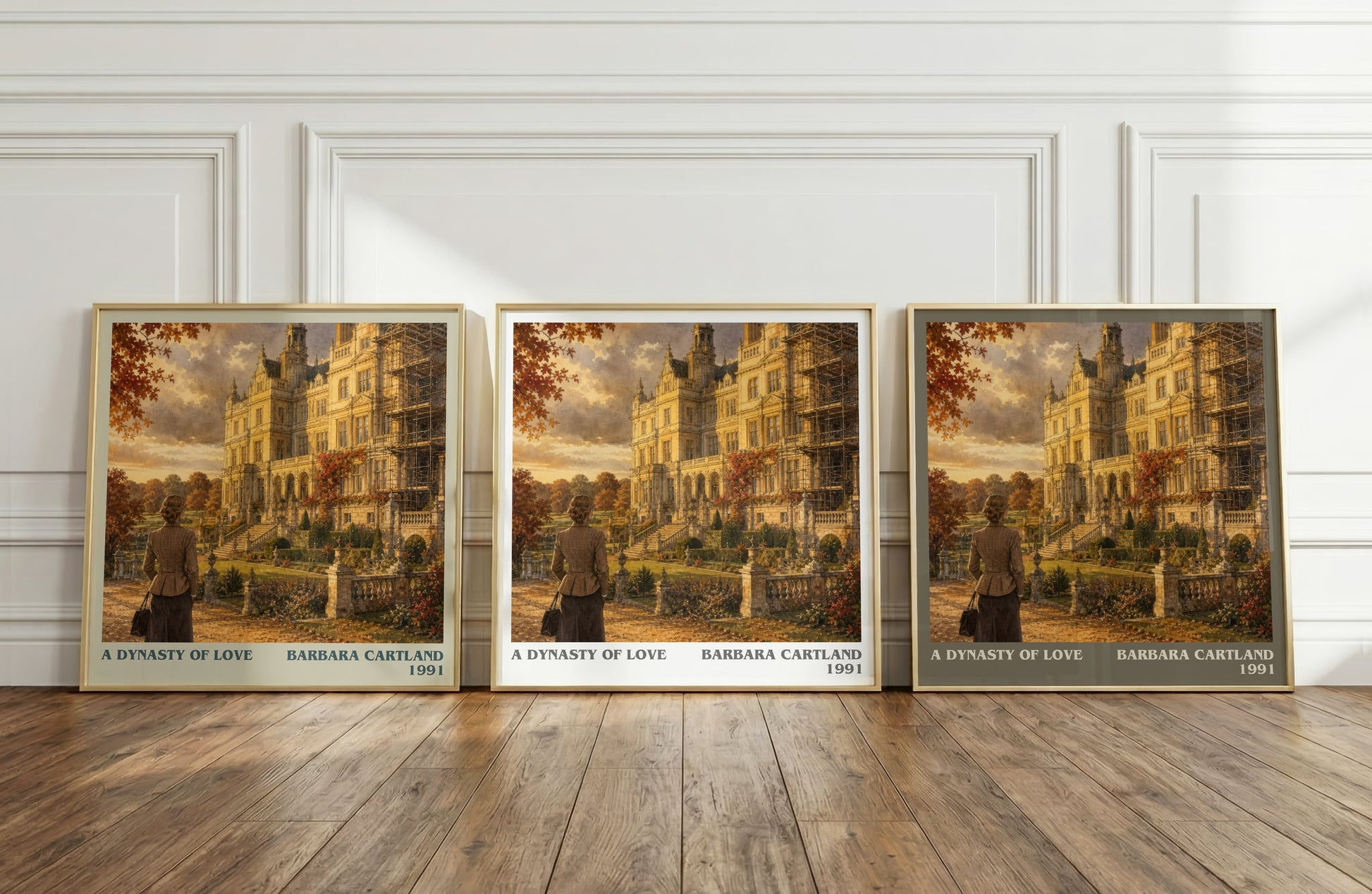 A Dynasty Of Love literary art print colour and style options – Barbara Cartland book art