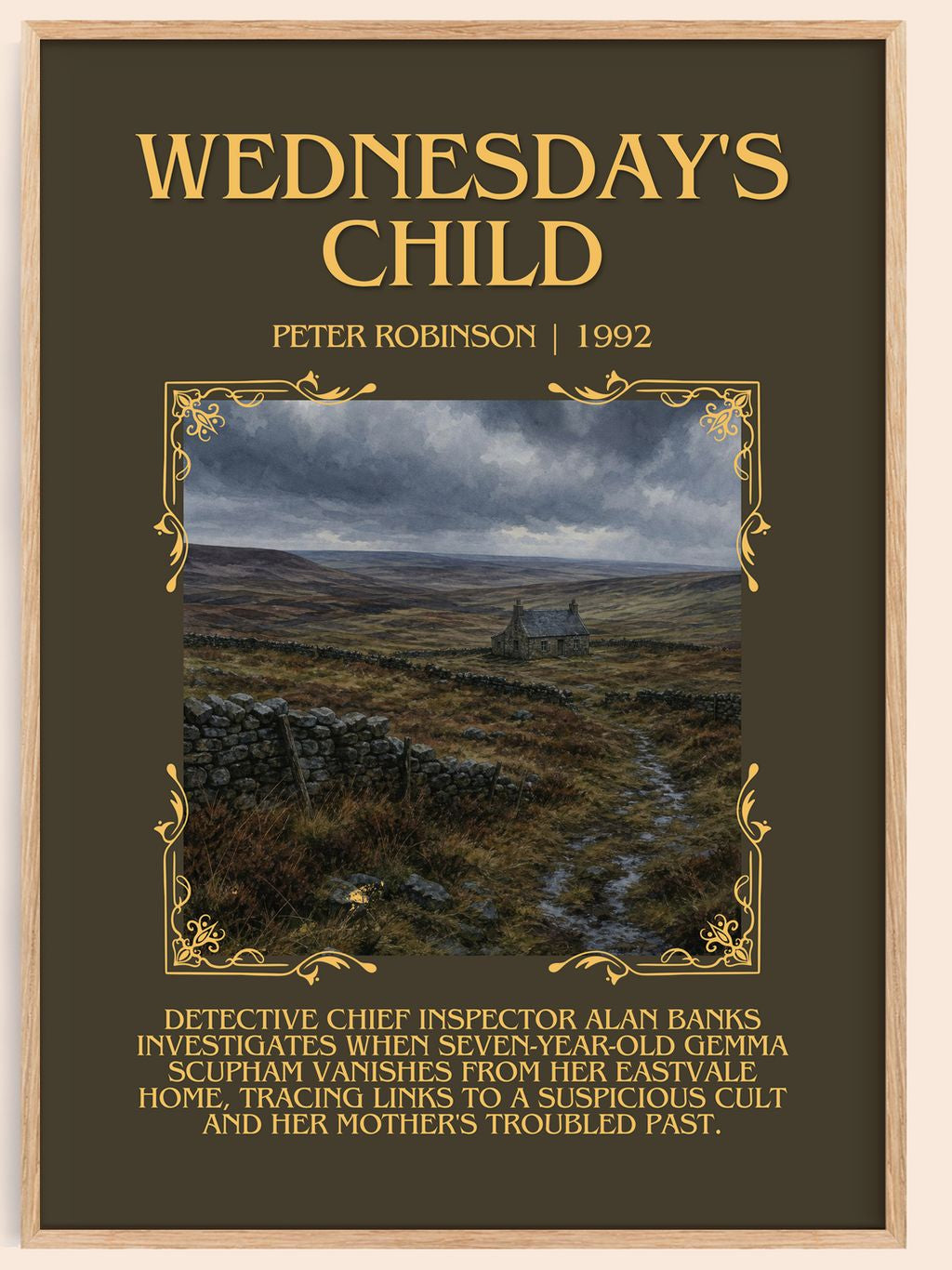Wednesday's Child Minimalist Book Poster by Peter Robinson – book poster