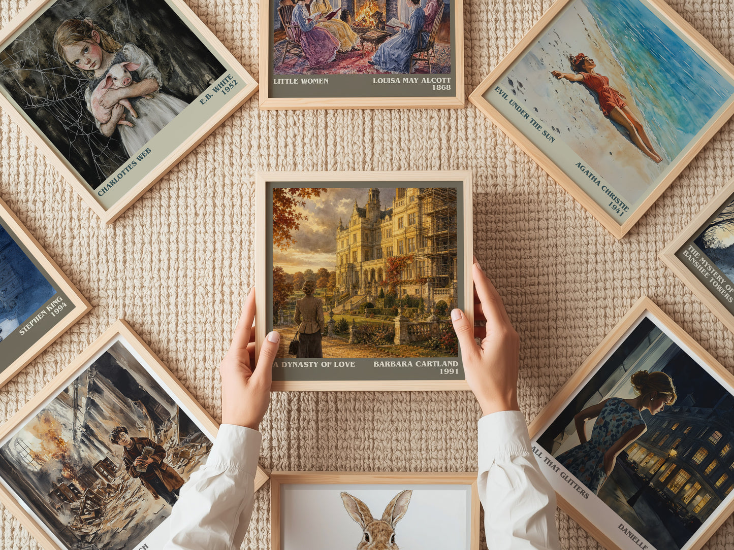 A Dynasty Of Love literary book poster framed on wall – romance wall art