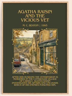 Agatha Raisin and the Vicious Vet Minimalist Book Poster by M. Beaton – image 1
