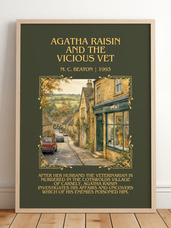 Agatha Raisin and the Vicious Vet Minimalist Book Poster by M. Beaton – image 2