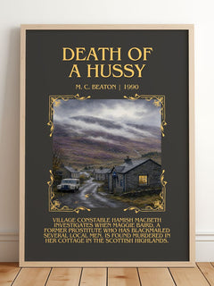 Death of a Hussy Minimalist Book Poster by M. C. Beaton – image 2