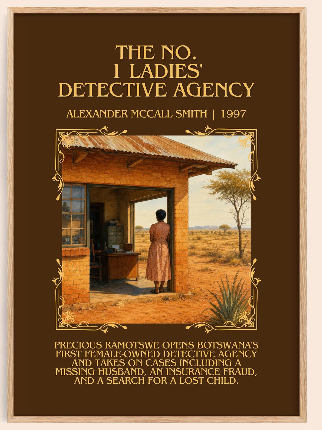 No. 1 Ladies' Detective Agency Minimalist Book Poster by A. Smith – book poster