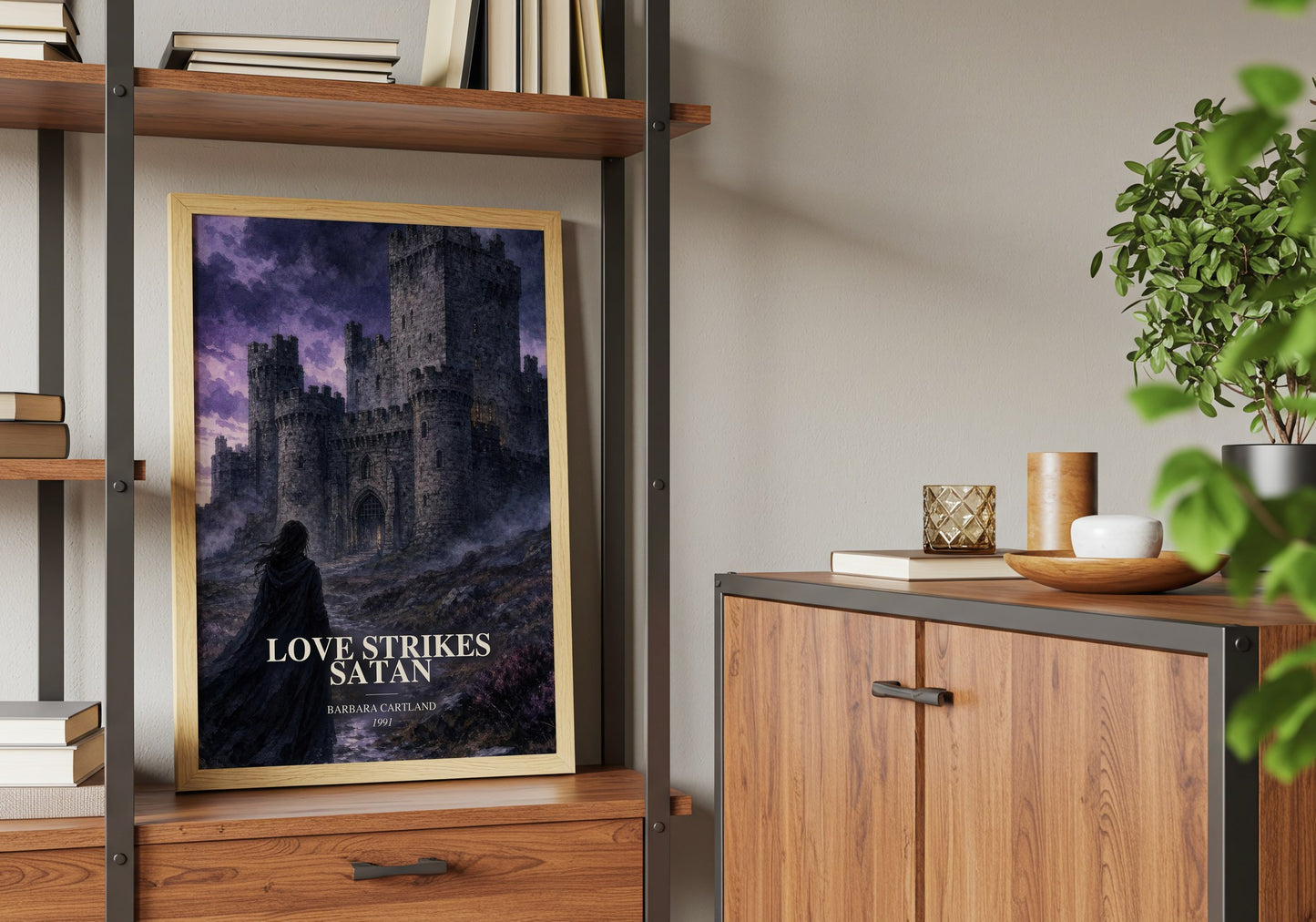 Love Strikes Satan book watercolour illustration paper finish options – matte satin gloss